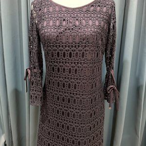 R&K Crochet Lace Navy Dress